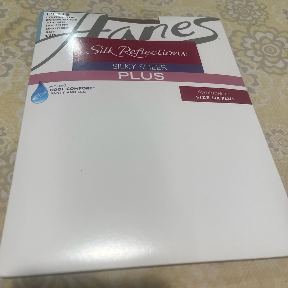 Hanes Silk Reflections Silky Sheer Plus Pantyhose